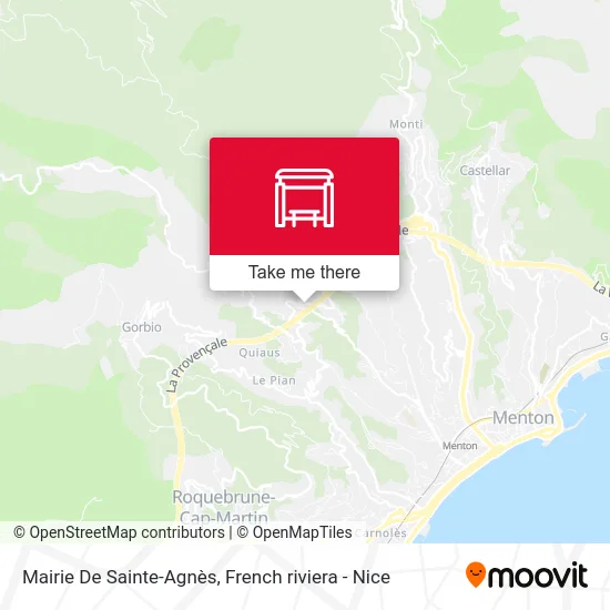 Mairie De Sainte-Agnès map