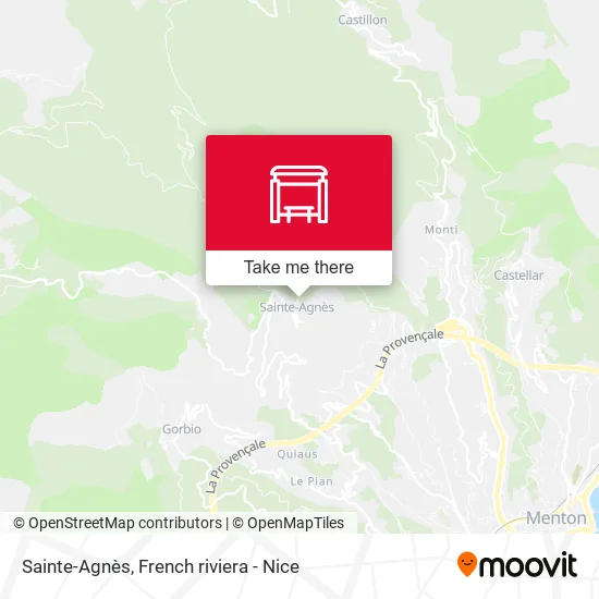 Sainte-Agnès map