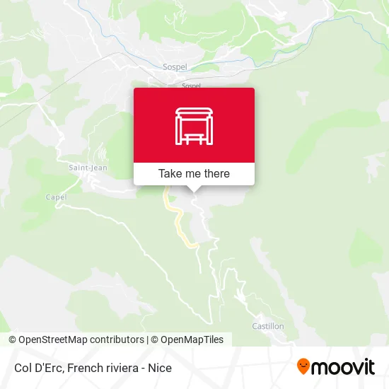 Col D'Erc map