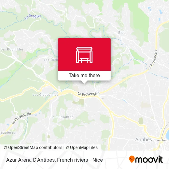 Azur Arena D'Antibes map