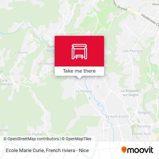 Ecole Marie Curie map