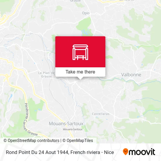 Rond Point Du 24 Aout 1944 map