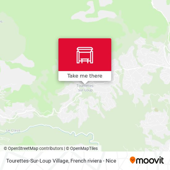 Tourettes-Sur-Loup Village map