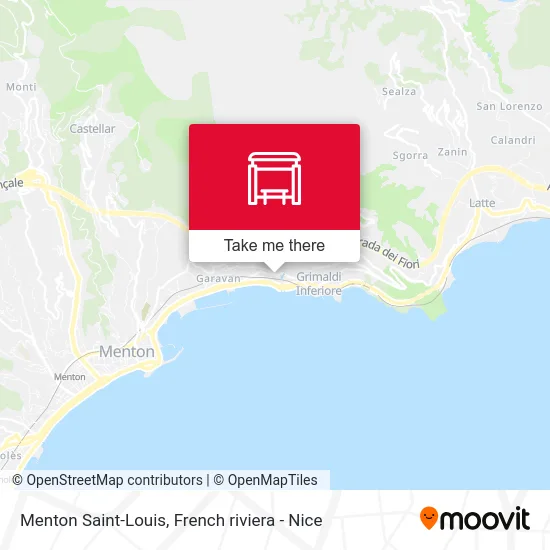 Menton Saint-Louis map
