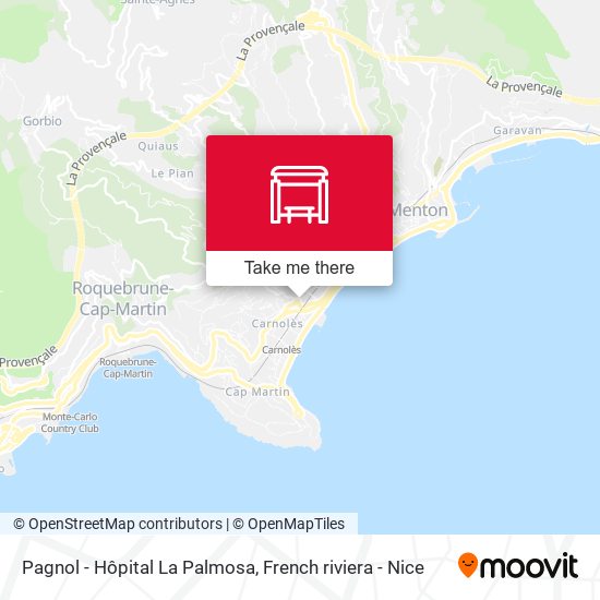Pagnol - Hôpital La Palmosa map