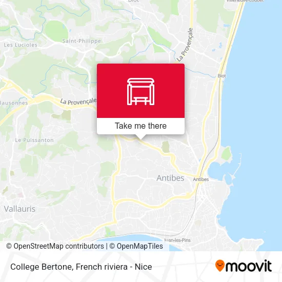 College Bertone map