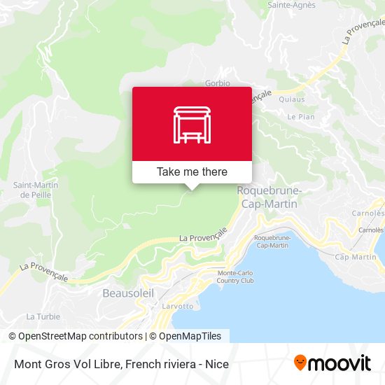 Mont Gros Vol Libre map