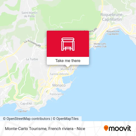 Monte-Carlo Tourisme map