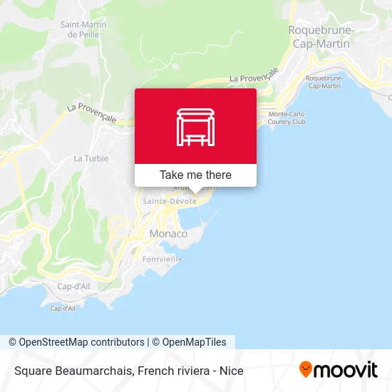 Square Beaumarchais map