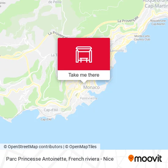 Parc Princesse Antoinette map