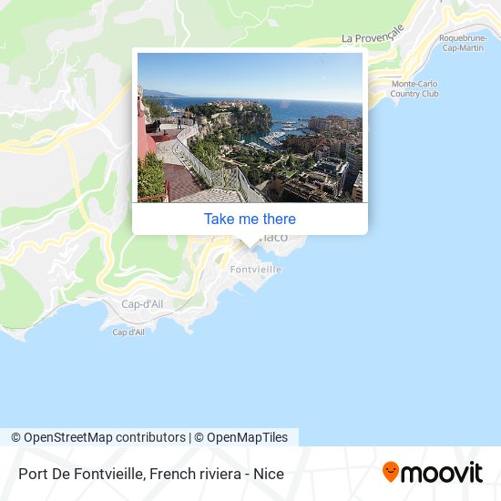 Port De Fontvieille map