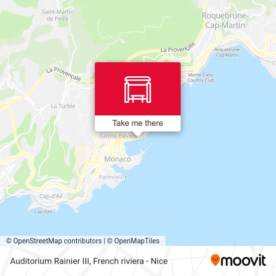 Auditorium Rainier III map