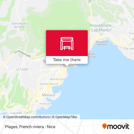 Plages map