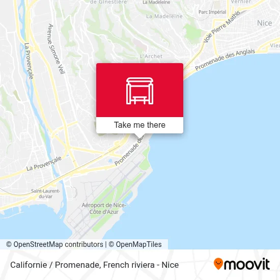 Californie / Promenade map