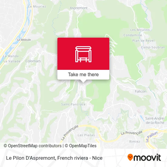 Le Pilon D'Aspremont map