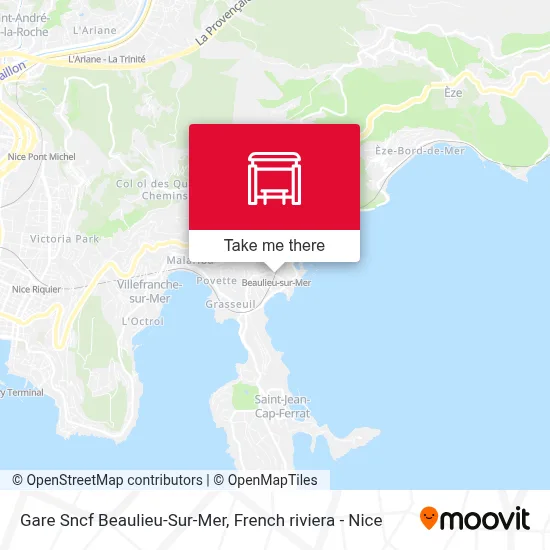 Gare Sncf Beaulieu-Sur-Mer map