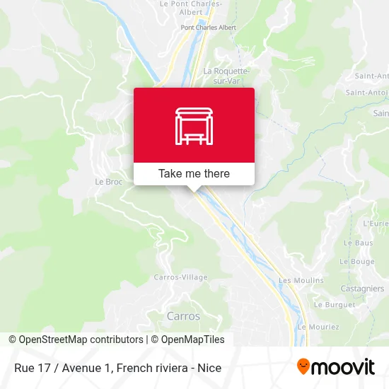 Rue 17 / Avenue 1 map