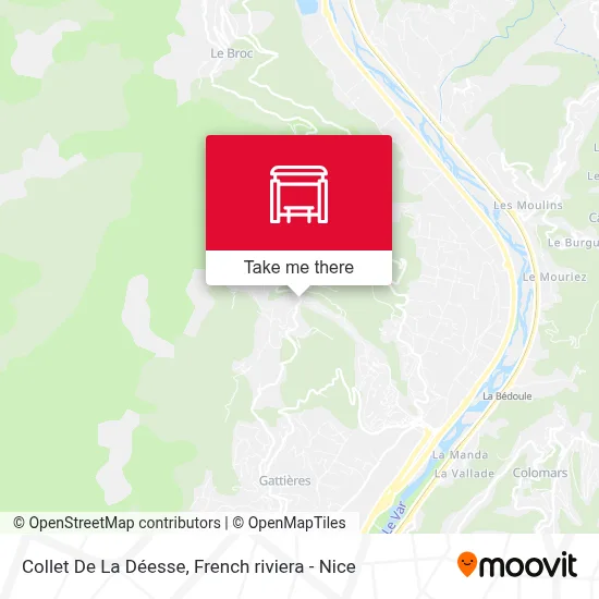 Collet De La Déesse map