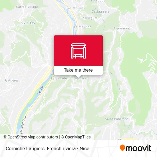 Corniche Laugiers map