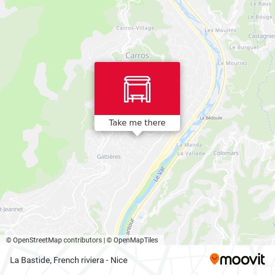 La Bastide map