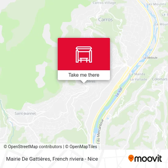Mairie De Gattières map