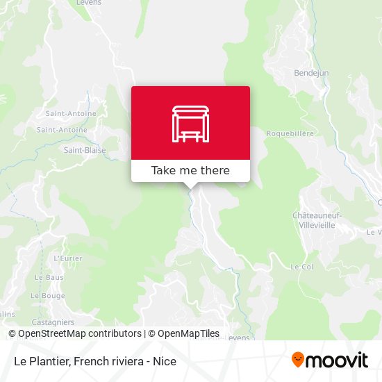 Le Plantier map