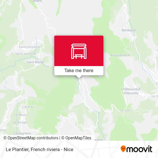 Le Plantier map