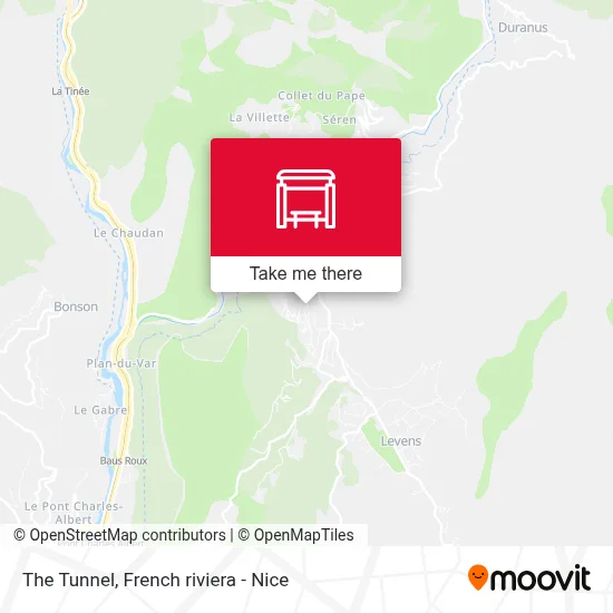 Le Tunnel map