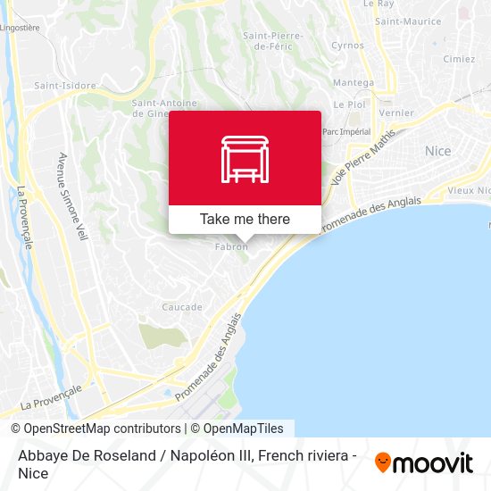 Abbaye De Roseland / Napoléon III map