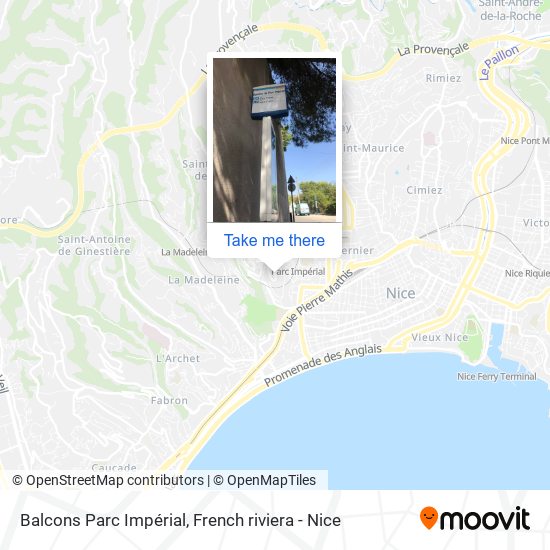 Balcons Parc Impérial map