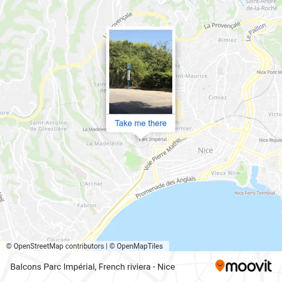 Balcons Parc Impérial map