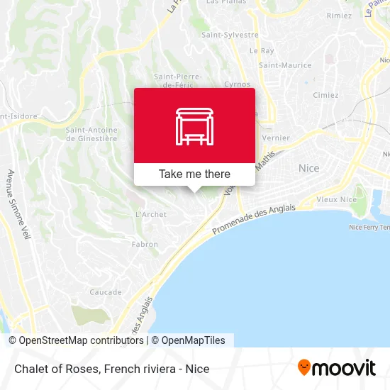 Chalet Des Roses map