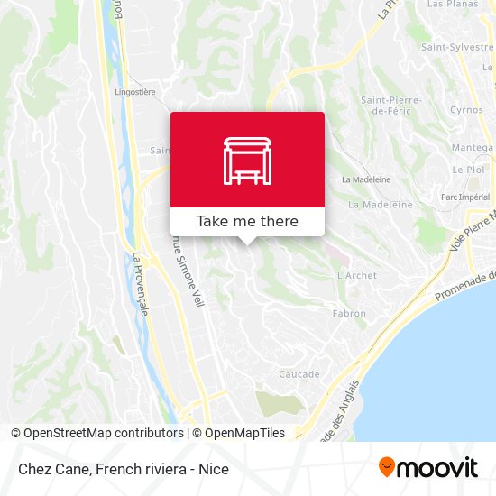 Chez Cane map