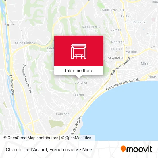 Chemin De L'Archet map