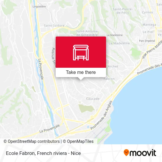 Ecole Fabron map