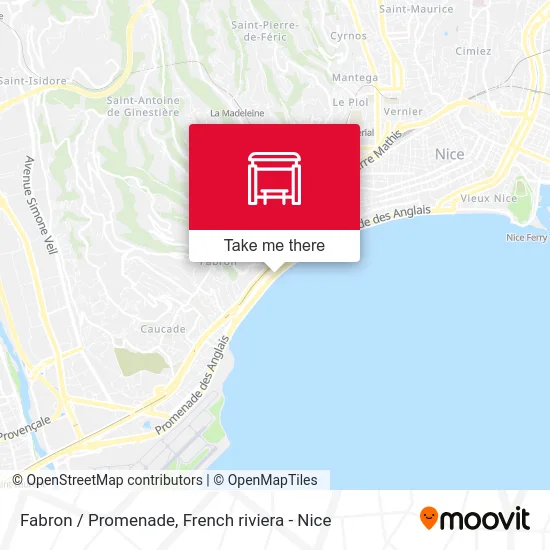 Fabron / Promenade map