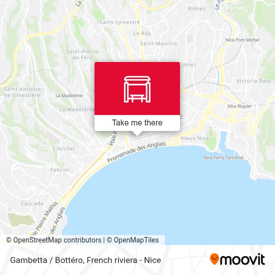 Gambetta / Bottéro map