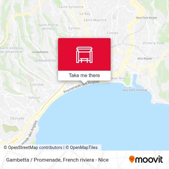 Gambetta / Promenade map