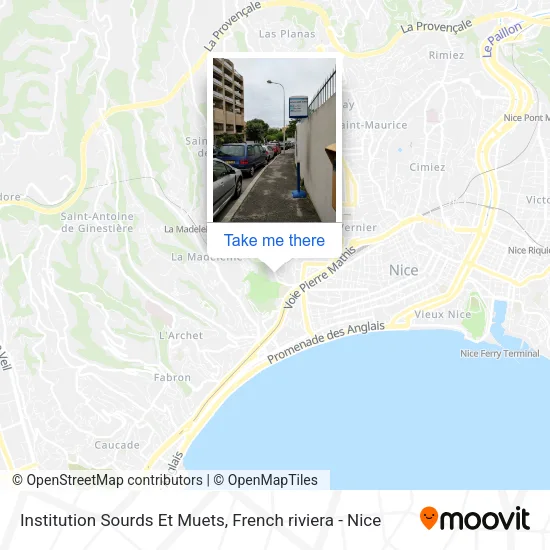 Institution Sourds Et Muets map