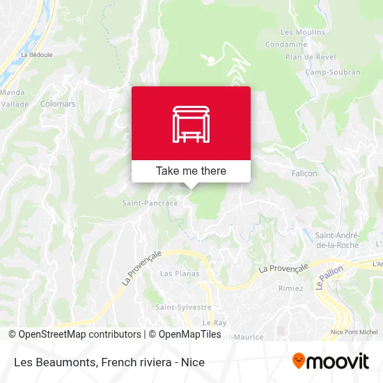 Les Beaumonts map