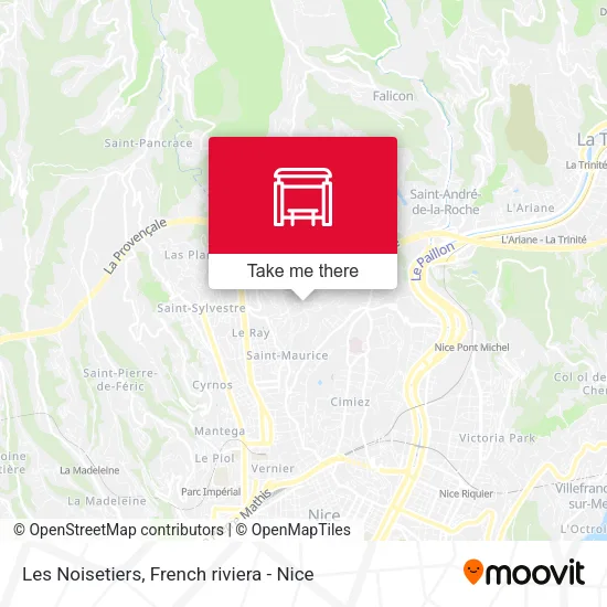Les Noisetiers map