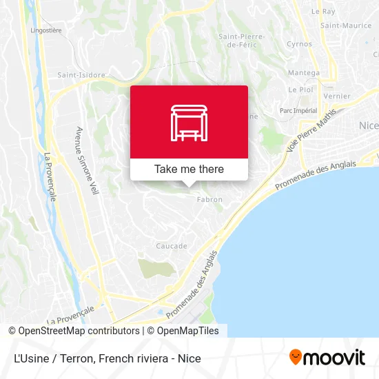 L'Usine / Terron map