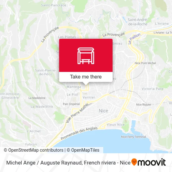 Michel Ange / Auguste Raynaud map