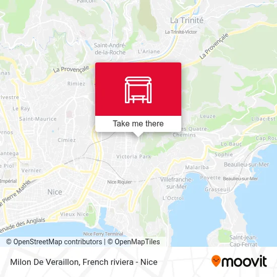 Milon De Veraillon map