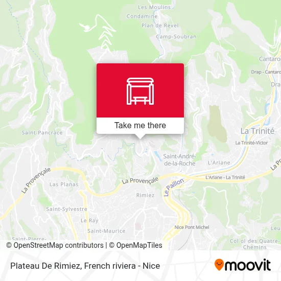 Plateau De Rimiez map