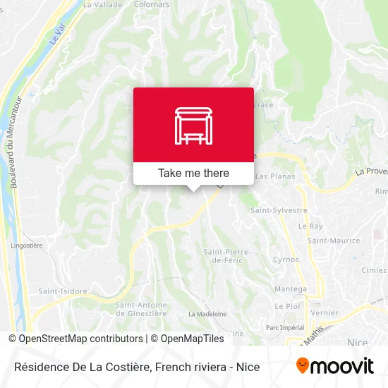 Résidence De La Costière map