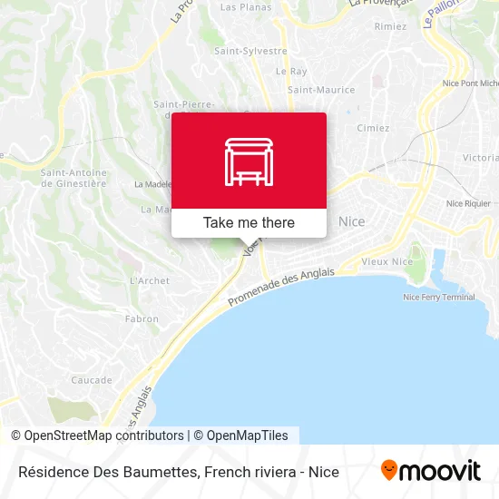 Résidence Des Baumettes map