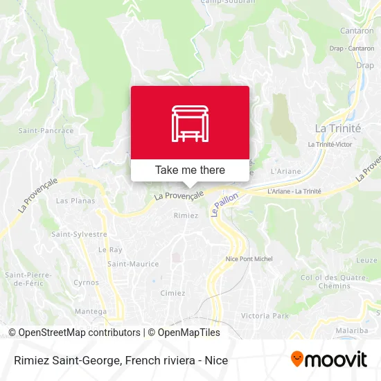 Rimiez Saint-George map