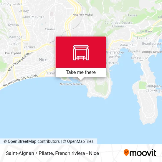 Saint-Aignan / Pilatte map