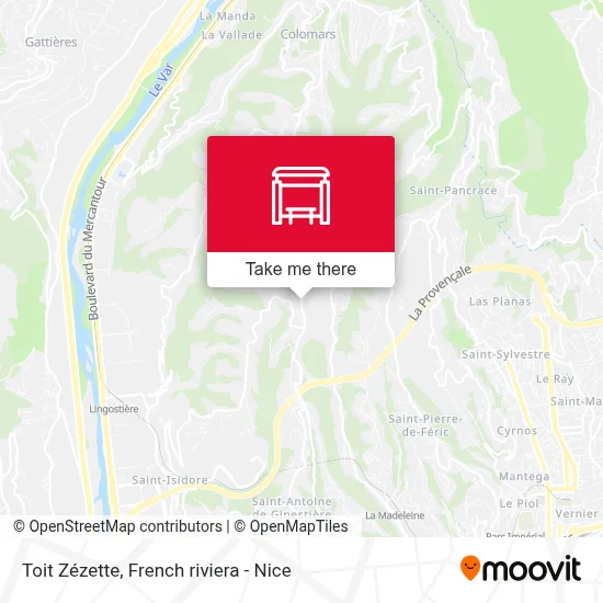 Toit Zézette map